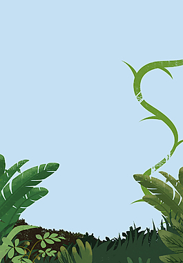 綠色清新植物背景