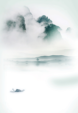 中國復古水墨藝術背景