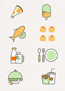小清新卡通食物設(shè)計