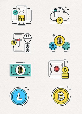 数据金钱商务图案
