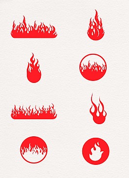紅色火焰設計圖案
