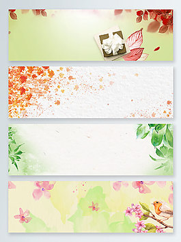 唯美時尚banner背景