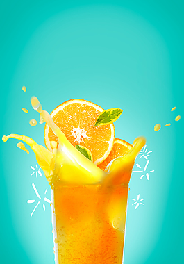 綠色清漺飲料背景