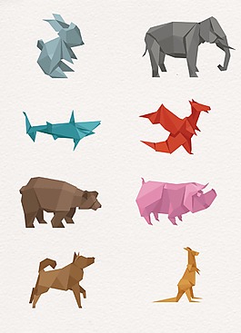 创意卡通折纸动物