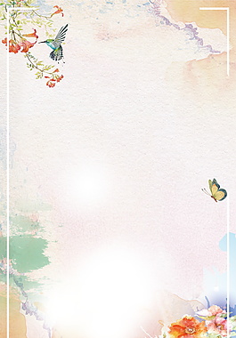 淡雅清新樹枝廣告背景