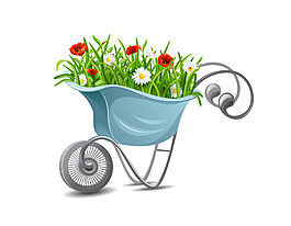 創(chuàng)意小推車(chē)?yán)锏幕ú菔噶克夭?/>
                            </a>
                            <div   id=