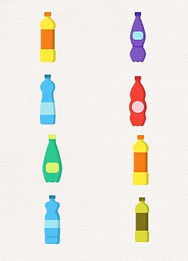 彩色卡通飲料設計
