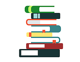 堆疊對的書矢量素材