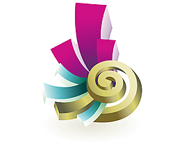 卡通立體幾何圖標(biāo)元素