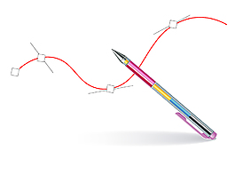 简单画画的彩色自动铅笔