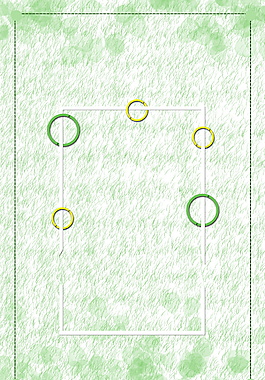 绿色彩墨圆圈相框绿色背景素材