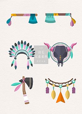 多彩少數民族風羽毛裝飾品素材