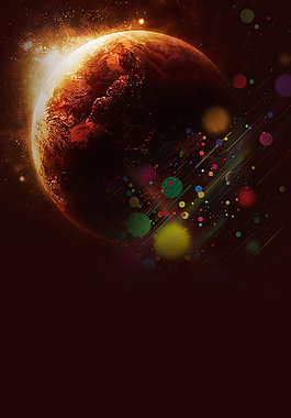 大氣星球宇宙星空背景