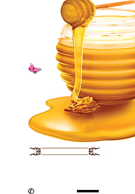 甜蜜蜂蜜广告背景