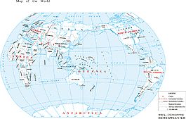 世界地图三1:1.3亿16开英