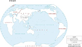 世界地图一1:2.5亿64开英
