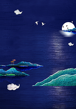 藍色質感創意房產背景