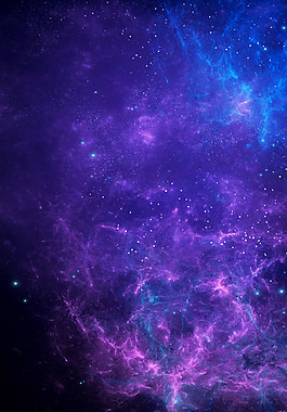 蓝紫相间星空异形广告背景素材
