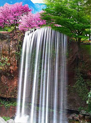 瀑布流水玄關(guān)