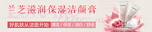 兰芝滋润保湿洁颜膏电商banner