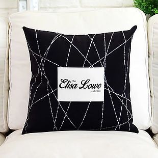 北歐幾何文字藝術字抱枕