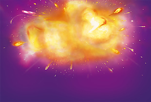 爆炸火焰設計元素