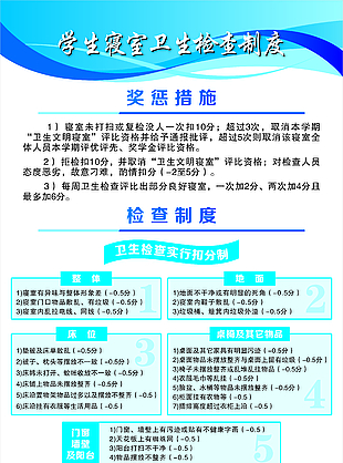 學生寢室衛生制度