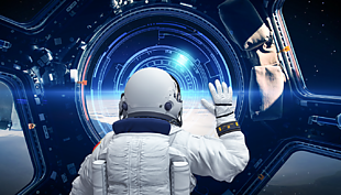 宇航員科技駕駛艙背景