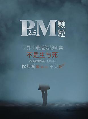 霧霾環(huán)保海報素材
