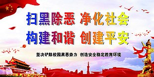 掃黑除惡黨建展板