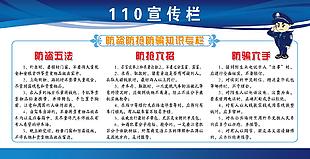 防盜防騙防搶海報素材