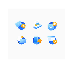 簡約風格提示信息icon圖標素材