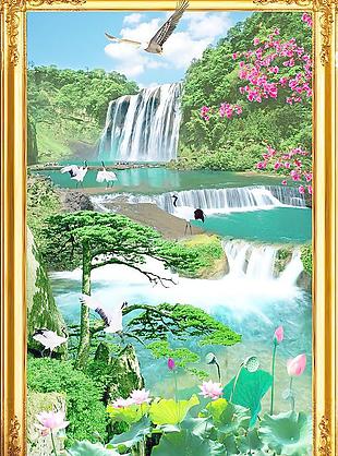 山水風景畫圖片
