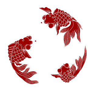 中國風(fēng)鯉魚創(chuàng)意免摳素材