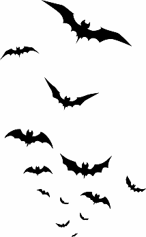 黑色蝙蝠動(dòng)物免摳素材