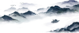 水墨山水背景