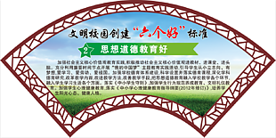 文明校園創建“六個好”標準