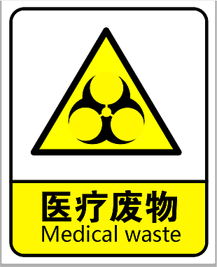 警示牌醫療廢物