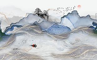 新中式背景墙