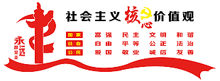 社會主義核心價值觀 形象墻