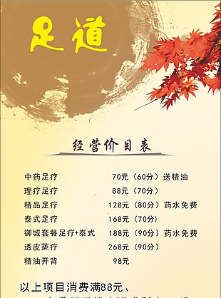 足療養(yǎng)生海報