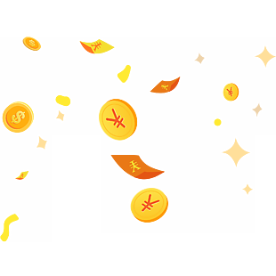 金幣漂浮
