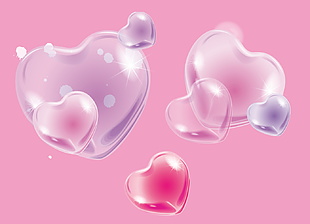 水晶愛心素材