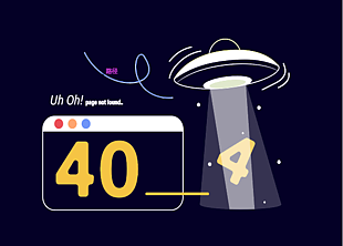 科技感404錯誤頁面設計