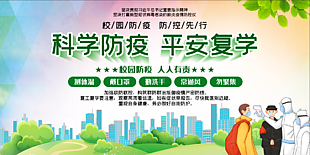 校園科學(xué)防疫海報(bào)