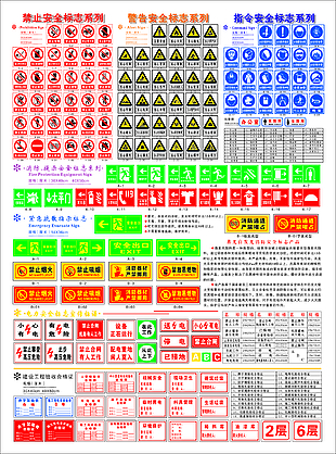 禁示安全標志大全