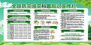 全國防災減災消防知識宣傳欄圖片