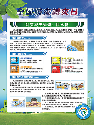 全國防災減災日宣傳展板
