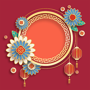 中式花纹素材设计