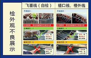 檢外觀不良展示